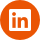 LinkedIn icon on orange background
