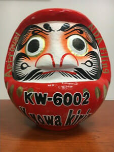 Breakthrough treatments Oval pottery with the painted face of a tiger